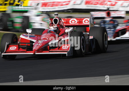 7. August 2010 - Lexington, Ohio, Vereinigte Staaten von Amerika - 7. August 2010; Target Chip Ganassi Racing Scott Dixon Praktiken für Izod IndyCar Serie Honda Indy 200 auf der Mid-Ohio Sports Car Course in Lexington, Ohio... Obligatorische Credit: Willen Schneekloth / Southcreek Global (Kredit-Bild: © Southcreek Global/ZUMApress.com) Stockfoto