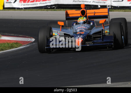 7. August 2010 - Lexington, Ohio, Vereinigte Staaten von Amerika - 7. August 2010; KV Racing Technology e.j. Viso Praktiken für Izod IndyCar Serie Honda Indy 200 auf der Mid-Ohio Sports Car Course in Lexington, Ohio... Obligatorische Credit: Willen Schneekloth / Southcreek Global (Kredit-Bild: © Southcreek Global/ZUMApress.com) Stockfoto