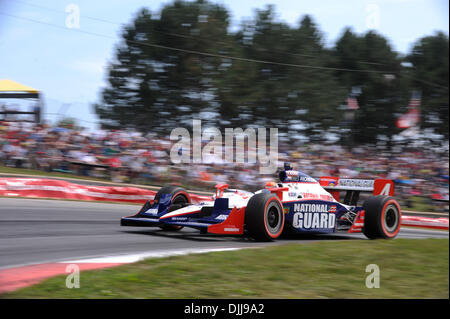 8. August 2010 - Lexington, Ohio, Vereinigte Staaten von Amerika - 8. August 2010; Panther Racing DAN WHELDON während der Izod IndyCar Serie Honda Indy 200 auf der Mid-Ohio Sports Car Course in Lexington, Ohio... Obligatorische Credit: Willen Schneekloth / Southcreek Global (Kredit-Bild: © Southcreek Global/ZUMApress.com) Stockfoto