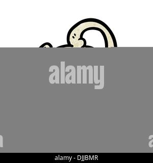 Retro-Cartoon mit Textur. Isolated on White. Stock Vektor