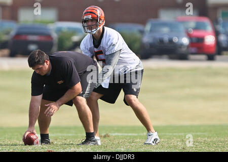 10. August 2010 - Georgetown, Kentucky, Vereinigte Staaten von Amerika - 8 August 2010:Cincinnati Bengals QB Jordan Palmer (#5) während der zweiten Sitzung des Bengals Trainings in Georgetown, Kentucky. Obligatorische Credit: Jon Longo / Southcreek Global (Kredit-Bild: © Southcreek Global/ZUMApress.com) Stockfoto