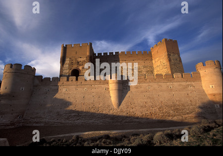 Die Burg von La Mota oder Castillo De La Mota ist eine rekonstruierte mittelalterliche Festung in Medina del Campo Stockfoto