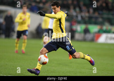 Warschau, Polen. 28. November 2013. UEFA Europa League Legia Warschau gegen Lazio Rom (Rom). Hernanes (Lazio), Credit: Aktion Plus Sport Bilder/Alamy Live-Nachrichten Stockfoto