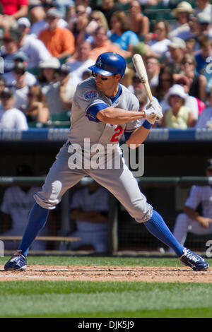 29. August 2010 - Denver, Colorado, USA - MLB Baseball - Los Angeles Dodgers während einer 5-10 Niederlage gegen die Colorado Rockies im Coors Field. (Kredit-Bild: © Don Senia Murray/ZUMApress.com) Stockfoto