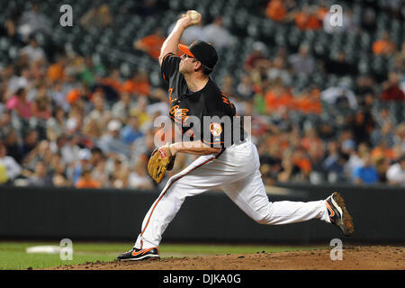 Sep 03, 2010 - Baltimore, Maryland, Vereinigte Staaten von Amerika - Baltimore Orioles Start Krug Kevin Millwood (34) macht einen Platz während der dritten Inning der Freitag Abend Spiel gegen die Tampa Bay Rays at Camden Yards in Baltimore, Maryland. Die Tampa Bay Rays besiegte der Baltimore Orioles 4-1. (Kredit-Bild: © Russell Tracy/Southcreek Global/ZUMApress.com) Stockfoto