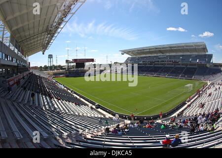 Sep 04, 2010 - Bridgeview, Illinois, Vereinigte Staaten von Amerika - Toyota Park vor dem Start des MLS-Spiel zwischen den Chicago Fire und die Los Angeles Galaxy im Toyota Park in Bridgeview, Illinois. Das Feuer gebunden Galaxy 1-1. (Kredit-Bild: © Geoffrey Siehr/Southcreek Global/ZUMApress.com) Stockfoto