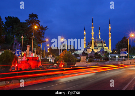 Der Komplex der Selimiye-Moschee in Edirne (ehemalige Adrianopel), Ost-Thrakien, Türkei Stockfoto