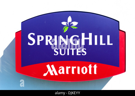 SpringHill Suites by Marriottl unterzeichnen, Zentral-Florida, USA Stockfoto