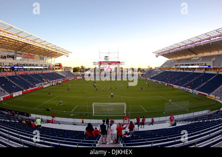 8. September 2010 - Bridgeview, Illinois, Vereinigte Staaten von Amerika - Toyota Park vor dem Start der MLS-Spiel zwischen den Chicago Fire und Toronto FC im Toyota Park in Bridgeview, Illinois. Das Feuer und Toronto FC zu einem 0: 0 gespielt zu binden. (Kredit-Bild: © Geoffrey Siehr/Southcreek Global/ZUMApress.com) Stockfoto