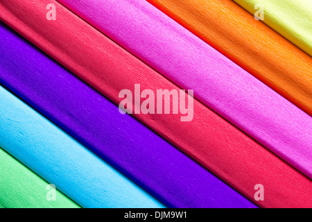 Reihe von bunten Tissue-Papier als Hintergrund Stockfoto