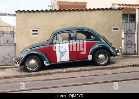 Brasilianische baute Volkswagen Fusca (VW Käfer). Rio De Janeiro, Espirito Santo, Brasilien. Stockfoto