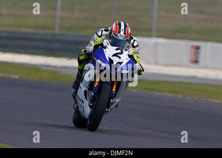 25. September 2010 - Birmingham, Al, Vereinigte Staaten von Amerika - Dane Westby (2) während der AMA Pro Daytona SportBike-Rennens im Barber Motorsports Park. (Kredit-Bild: © Jason Clark/Southcreek Global/ZUMApress.com) Stockfoto