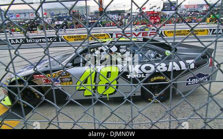 26. September 2010 - Dover. Landkreis: Andererseits gewinnt Delaware, Vereinigte Staaten von Amerika - Jimmie Johnson #48 Sprint Cup Rennen auf dem Dover International Speedway in Dover, Delaware. (Kredit-Bild: © Saquan Stimpson/Southcreek Global/ZUMApress.com) Stockfoto