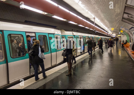 Paris Metro station Stockfoto