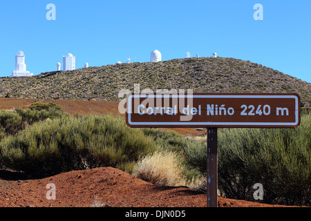 Sternwarte in Izana, Kanarischen Insel Teneriffa Spanien Stockfoto