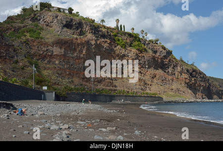 Playa De La Cueva San Sebastian La Gomera Kanarische Inseln Spanien Stockfoto