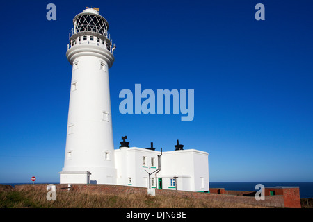 Flamborough Head Leuchtturm östlich von Yorkshire England Reiten Stockfoto