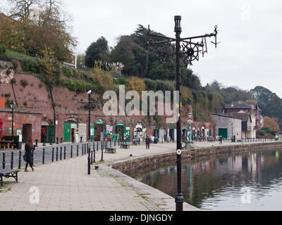 Die alten Kai und das Dock in Exeter, Devon im SW-England Stockfoto