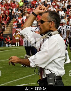 5. Oktober 2008 - San Francisco, Kalifornien - San Francisco 49ers gegen New England Patriots im Monster PARK Sonntag, 5. Oktober 2008. San Francisco 49ers Head Coach Mike Nolan (Kredit-Bild: © Al Golub/ZUMApress.com) Stockfoto