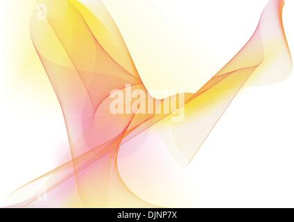 Vektor-Illustration - abstrakten Hintergrund Farbe gemacht spritzt und geschwungene Linien Stock Vektor