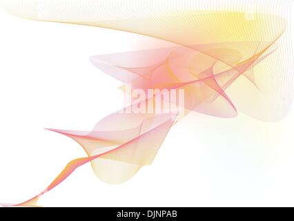 Vektor-Illustration - abstrakten Hintergrund Farbe gemacht spritzt und geschwungene Linien Stock Vektor