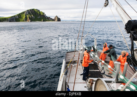 Lachs an Cape Pankoff auf Unimak Island In The Alaska Abteilung der Fische und Angelspiel "Alaska-Halbinsel Area" Stockfoto