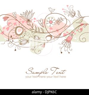 Retro-floral nahtlose Hintergrund Stock Vektor