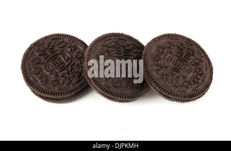 Oreo Schokolade-Sandwich-Plätzchen, USA Stockfoto