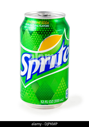 Dose Sprite Limonade, USA Stockfoto