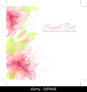 Romantische Blumen Hintergrund Stock Vektor