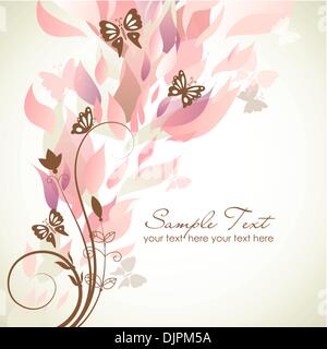 Blumenkarte Stock Vektor