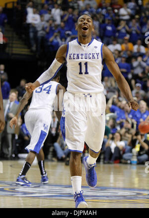 12. März 2010 - Nashville, Kentucky, USA - die Hälfte der University of Kentucky vs Alabama-Spiel auf Freitag, 12. März 2010 während des Turniers SEC in der Bridgestone Arena in Nashville, Tennessee.   Foto von David Perry | Personal. (Kredit-Bild: © Lexington Herald-Leader/ZUMApress.com) Stockfoto