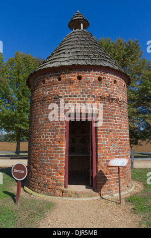 Taubenschlag am Shirley Plantation wo Tauben oder Tauben für Lebensmittel erhoben wurden Stockfoto