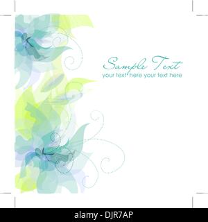 Blaue Blume Backround Stock Vektor