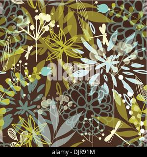 Wunderschöne Aquarell Stil Blumenkarte Stock Vektor