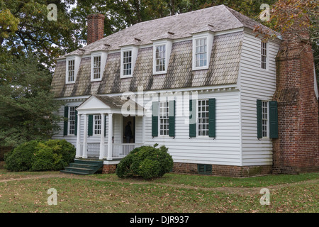 Moore-Haus am historischen Yorktown Battlefield in der Colonial National Historical Park Stockfoto