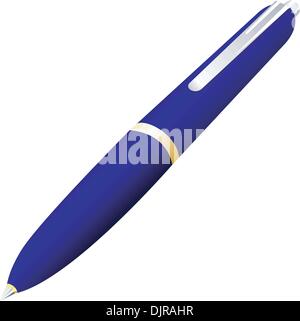 Vektor-Illustration der blauen Stift Stock Vektor
