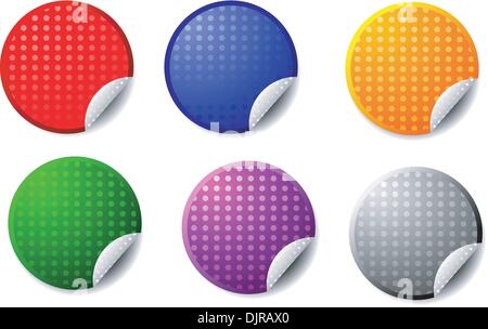 Leere Aufkleber Vektor Stock Vektor