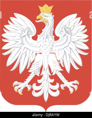 Nationalen Wappen Polen Stock Vektor
