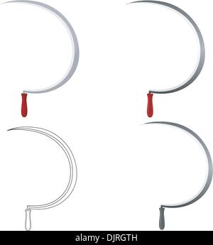 Vektor-Illustration der Sichel Stock Vektor