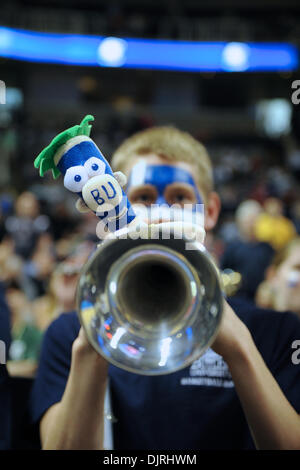 18. März 2010 - San Jose, Kalifornien, USA - 18. März 2010: The Butler Band führt während der Öffnungszeiten Runde spielen in der Region West zwischen die Butler Bulldogs und die University of Texas-El Paso Bergleute im HP Pavilion in San Jose, Kalifornien. (Kredit-Bild: © Matt Cohen/Southcreek Global/ZUMApress.com) Stockfoto