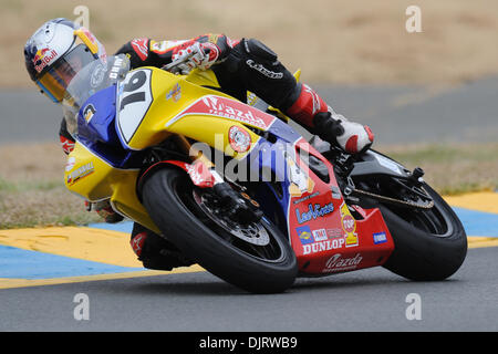 15. Mai 2010 - Sonoma, Kalifornien, USA - 15. Mai 2010: Cameron Beaubier auf die. Rockwall Performance Yamaha YZF-R6 (16) Fahrten im Zeittraining SuperSport in der auf der AMA West Coast Moto Jam statt, auf dem Infineon Raceway in Sonoma, CA. (Credit-Bild: © Matt Cohen/Southcreek Global/ZUMApress.com) Stockfoto