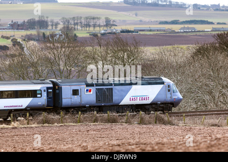 Ostküste LNER morgen Service nach Kings Cross London, von Aberdeen Angus, Montrose Schottland Großbritannien Stockfoto