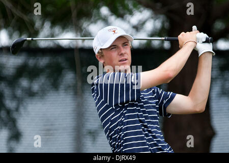 23. Mai 2010 - Las Colinas, Texas, USA - 23. Mai 2010: Jordan Spieth Abschläge aus bei der HP Byron Nelson Championship. Die letzte Runde der HP Byron Nelson Championship spielte auf der TPC 4 Seasons Resort Las Colinas, TX Credit: Andrew Dieb / Southcreek Global (Credit-Bild: © Andrew Dieb/Southcreek Global/ZUMApress.com) Stockfoto