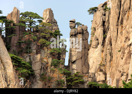 Berg Huangshan, Anhui, China Stockfoto