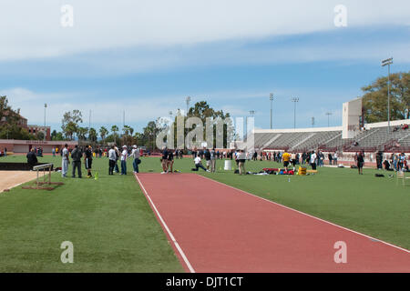 31. März 2010 - Los Angeles, Kalifornien, USA - 31. März 2010: Aktivitäten statt auf Cromwell Feld während USCs College-Football-pro-Tag in Loker Stadium auf dem Campus der USC in Los Angeles, Kalifornien... Obligatorische Credit: Andrew Fielding / Southcreek Global (Kredit-Bild: © Andrew Fielding/Southcreek Global/ZUMApress.com) Stockfoto