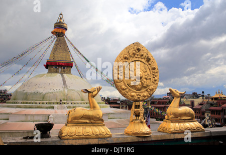 Boudhanath Stupa, Kathmandu, Nepal Stockfoto