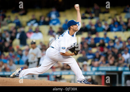 29. April 2010 - Los Angeles, Kalifornien, USA - 29. April 2010: Los Angeles Dodgers ab Krug Clayton Kershaw (22) im Stellplätze Spiel Action. Die Pittsburgh Pirates besiegten die Los Angeles Dodgers, 2-0, im Dodger Stadium in Los Angeles, Kalifornien.  . Obligatorische Credit: Andrew Fielding / Southcreek Global (Kredit-Bild: © Andrew Fielding/Southcreek Global/ZUMApress.com) Stockfoto
