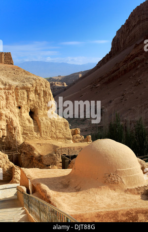 Bezeklik Höhlen, Xinjiang Uyghur autonome Region, China Stockfoto