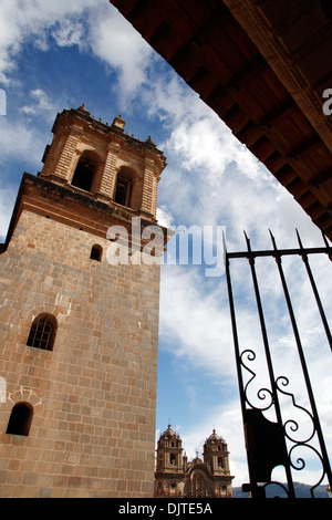 Die Kathedrale in Plaza de Armas, Cuzco, Peru. Stockfoto
